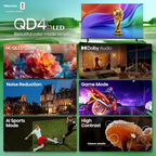 Hisense QD4SR 32” Hi-QLED HD Roku Smart TV – 2026